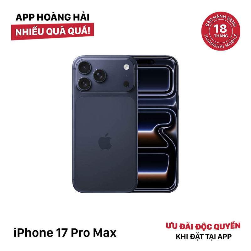 iPhone 17 Pro Max 256GB Xanh Đậm 100% FullBox Quốc tế từ RKT (Không dùng sim RKT)