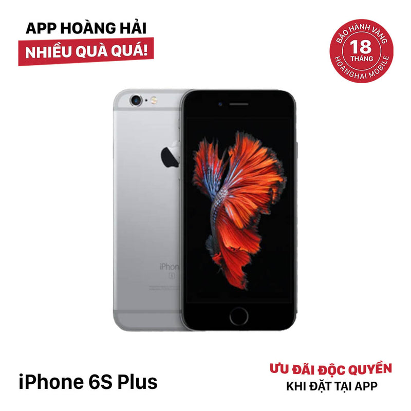 iPhone 6s Plus 64GB Xám 98% pin 90%  Máy đã trả hết tiền mạng dùng như Quốc tế Apple (Đã thay pin - viền, mặt lưng xước) - HH7284