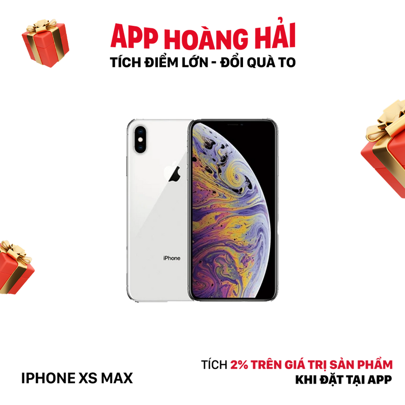 iPhone XS Max 256GB Bạc 97% pin 100% Máy đã trả hết tiền mạng dùng như Quốc tế Apple (Đã thay pin -  xước mặt nhẹ trên/phải, xước viền) - HH5462