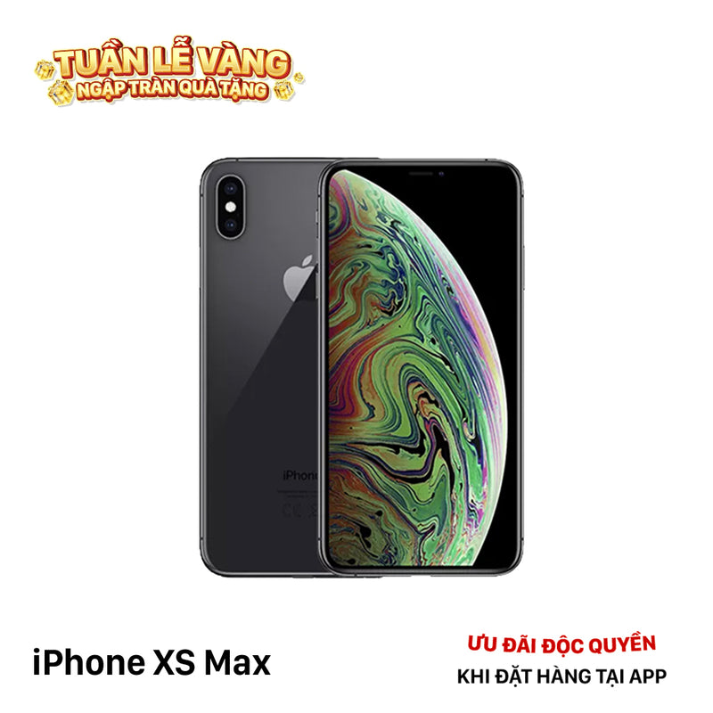 iPhone XS Max 64GB Đen 98% pin 88%  DBH Máy đã trả hết tiền mạng dùng như Quốc tế Apple (Đã thay pin - Đốm camera 1x, xước màn)  - HH3642