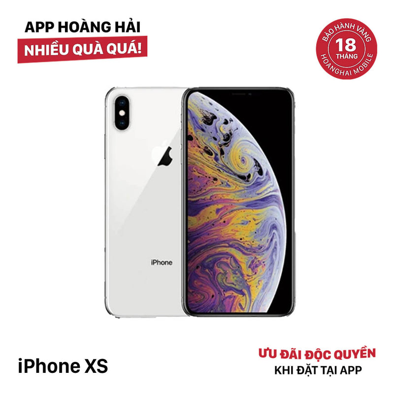 iPhone XS 256GB Bạc 98% pin 100% Máy đã trả hết tiền mạng dùng như Quốc tế Apple (Đã thay pin)- HH4814
