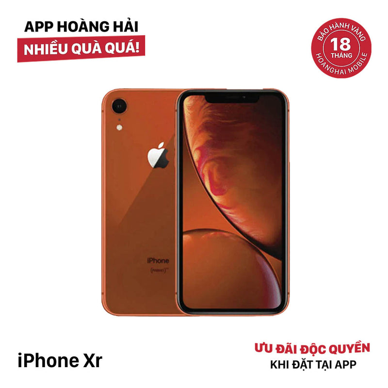 iPhone Xr 64GB Cam 98% pin 100% Máy đã trả hết tiền mạng dùng như Quốc tế Apple (Đã thay pin, viền xước, viền cam xước, đốm 1x) - HH4310