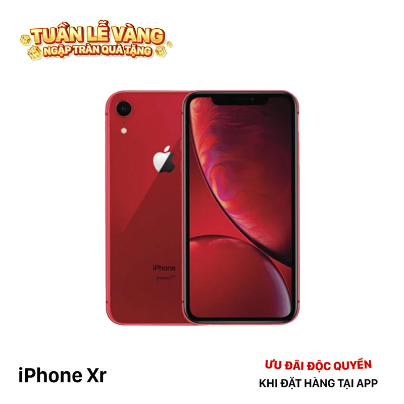 iPhone XR 64GB Đỏ 97% pin 100% DBH Máy đã trả hết tiền mạng dùng như Quốc tế Apple (Đã thay pin - Đốm camera 1x, đốm màn, xước lưng, màn, viền) - HH6835