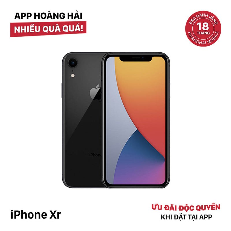 iPhone XR 64GB Đen 97% pin 100% Máy đã trả hết tiền mạng dùng như Quốc tế Apple (Đã thay pin - Đốm camera 1x, xước lưng, viền) - HH2811