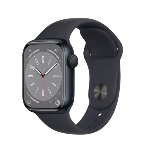 Apple Watch Series 8 45mm GPS 98% Vỏ nhôm màu Đen/ Dây thể thao màu Đen (xước màn và viền)