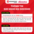 Sim nghe gọi Docomo 50GB I 7 Tháng (05/2026)