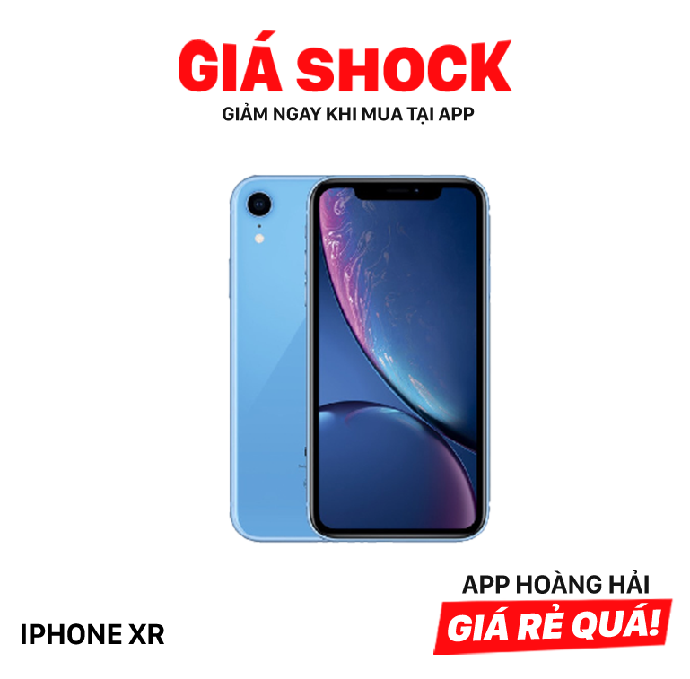 iPhone XR 64GB Xanh Dương 97% pin 100% Máy đã trả hết tiền mạng dùng như Quốc tế Apple (Đã thay pin, xước viền, viền camera) - HH2614