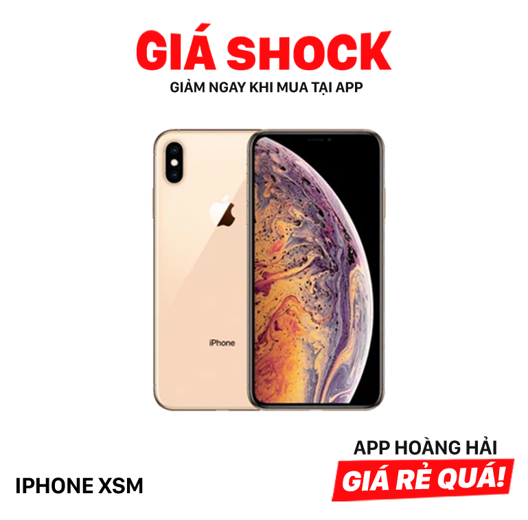 iPhone XS Max 256GB Vàng 98% pin 100% Máy đã trả hết tiền mạng dùng như Quốc tế Apple (Đã thay pin, xước viền) - HH4047