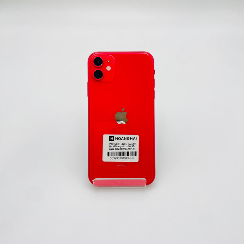 iPhone 11 128G Red 98% pin 85%  Máy đã trả hết tiền mạng dùng như Quốc tế Apple