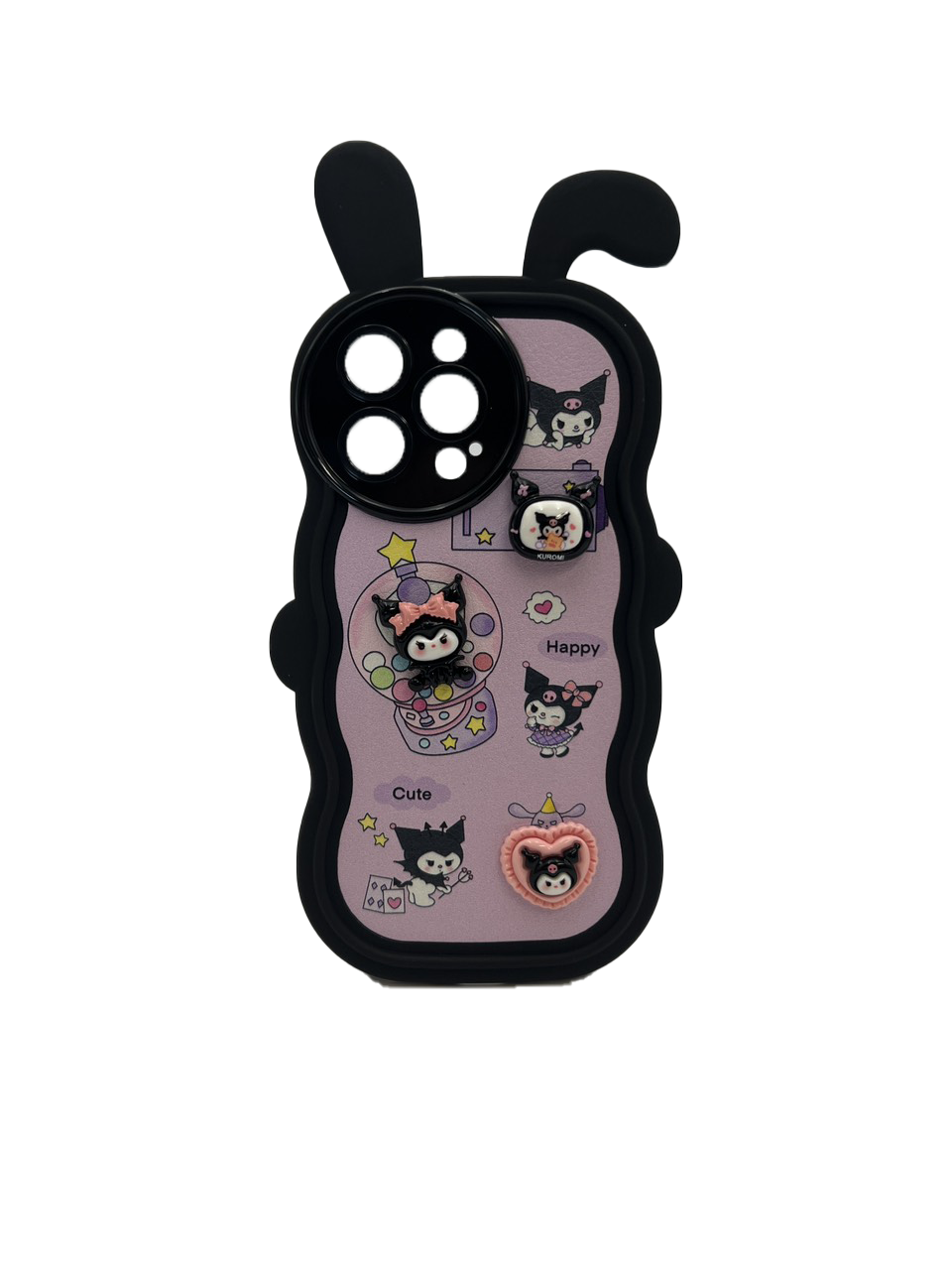 HHPK45 Ốp tai thỏ đính hình 3D