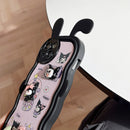 HHPK45 Ốp tai thỏ đính hình 3D