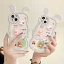 HHPK17 Ốp tai thỏ đính hình 3D