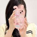 HHPK19 Ốp tai thỏ đính hình 3D