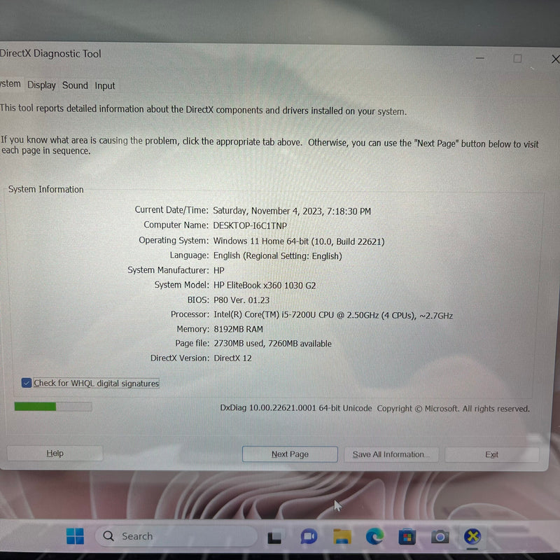 HP Elitebook X360 1030 G2 13in i5 7200U/RAM 8G/SSD 256G  Màn hình cảm ứng 360 độ Likenew