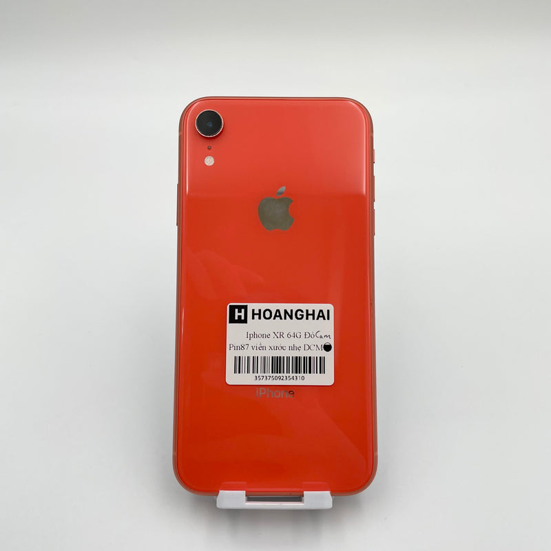 iPhone Xr 64GB Orange 98% pin 87% Máy đã trả hết tiền mạng dùng như Quốc tế Apple (Viền xước nhẹ)