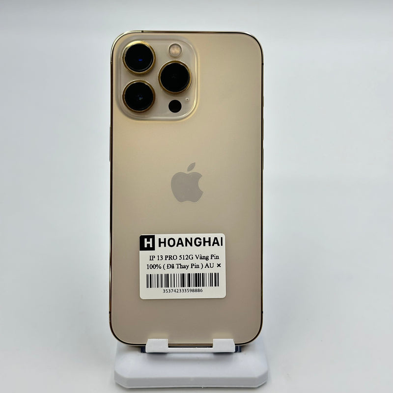 iPhone 13 Pro 512G Gold 98% pin 100% Quốc tế từ AU (Không dùng sim AU - Đã thay pin)