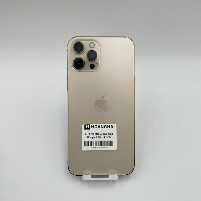 iPhone 12 Pro Max 256GB Gold 98% pin 85% Quốc tế từ DCM (Không dùng sim DCM)