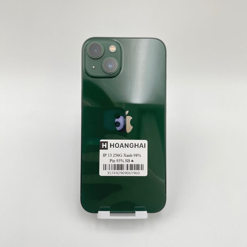iPhone 13 256G Green 98% pin 93% Quốc tế từ SB (Không dùng sim SB)