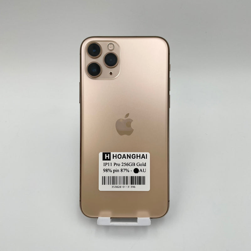 iPhone 11 Pro 256G Gold 98% pin 87% Máy đã trả hết tiền mạng dùng như Quốc tế Apple