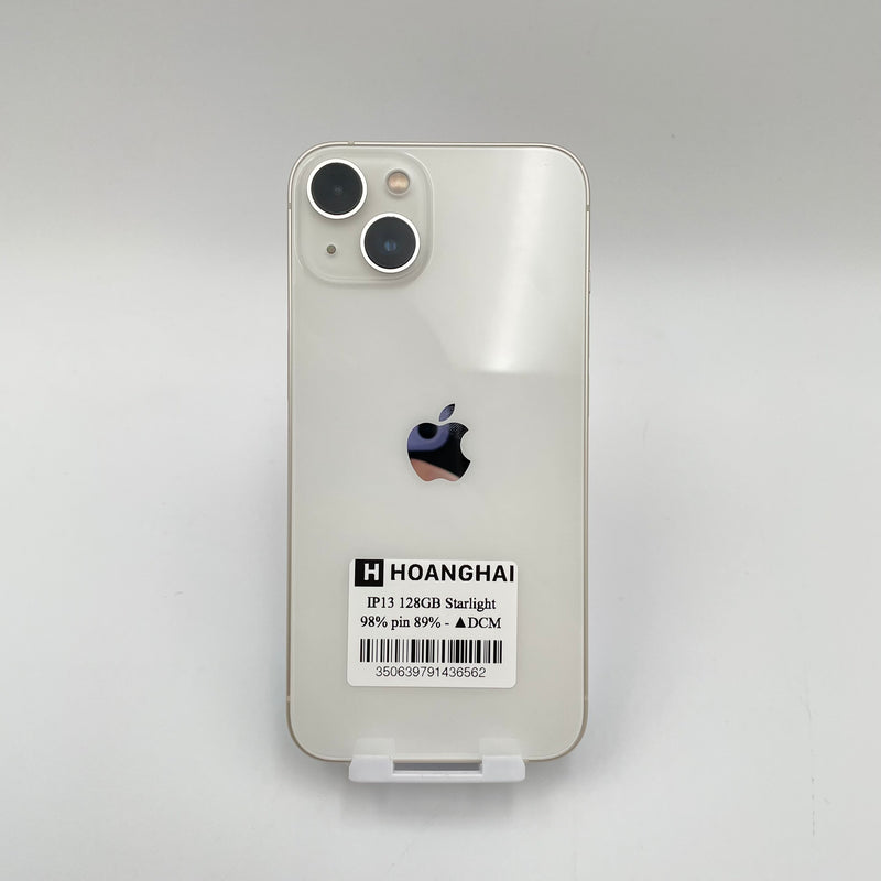 iPhone 13 128G Starlight 98% pin 89% Quốc tế từ DCM (Không dùng sim DCM)