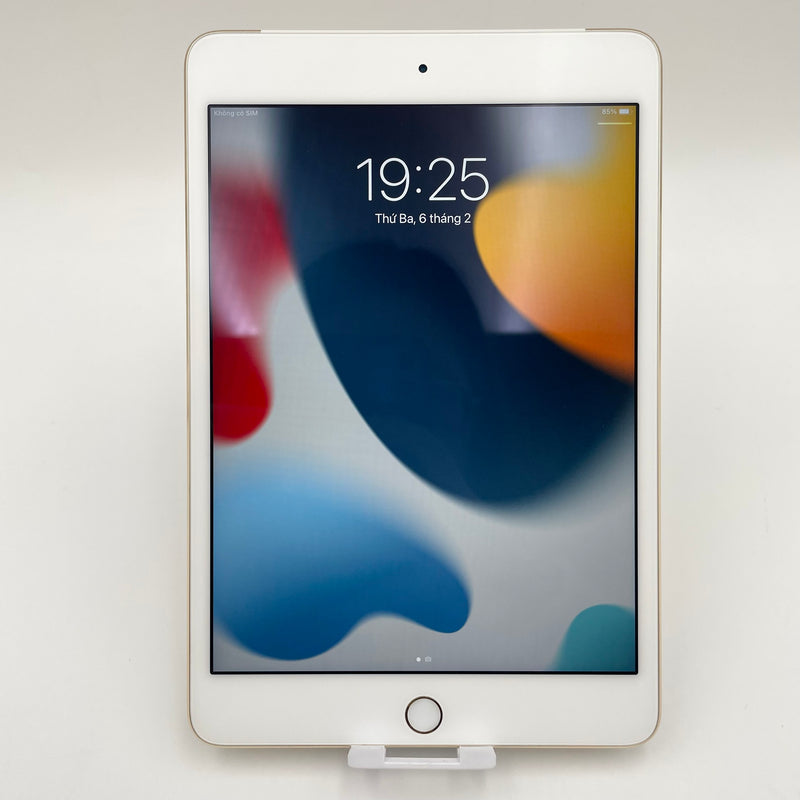 iPad Mini 4 7.9in 128G Gold 4G + Wifi 98% pin từ 90%