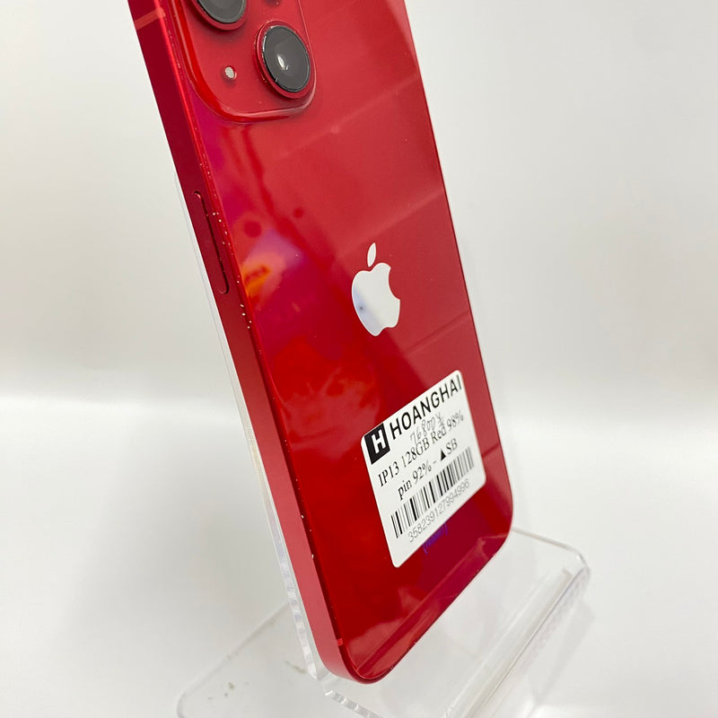 iPhone 13 128G Red 98% pin 93% Quốc tế từ SB (Không dùng sim SB)
