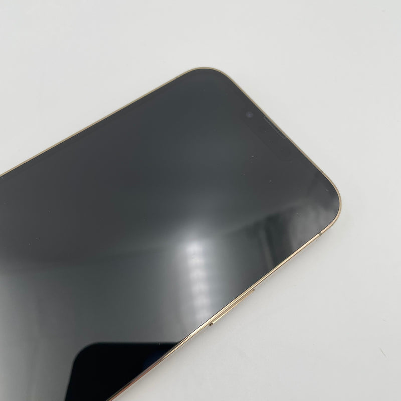 iPhone 13 Pro Max 256GB Gold 98% pin 86% Quốc tế từ SB (Không dùng sim SB - Thay LKCH - Đốm cam 3.5x)