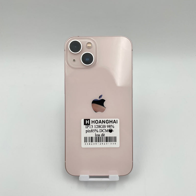 iPhone 13 128GB Pink 98% pin 85% Máy đã trả hết tiền mạng dùng như Quốc tế Apple (Loa rè)