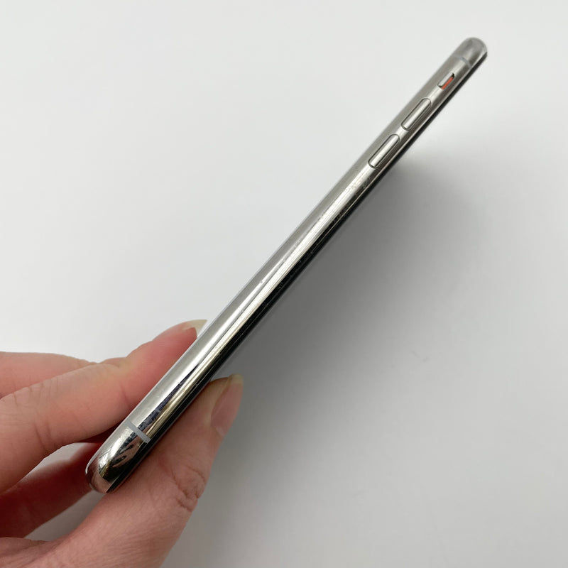iPhone X 256GB Silver 98% pin 100% Máy đã trả hết tiền mạng dùng như Quốc tế Apple (Đã thay pin, Đốm Camera 1x, xước viền)