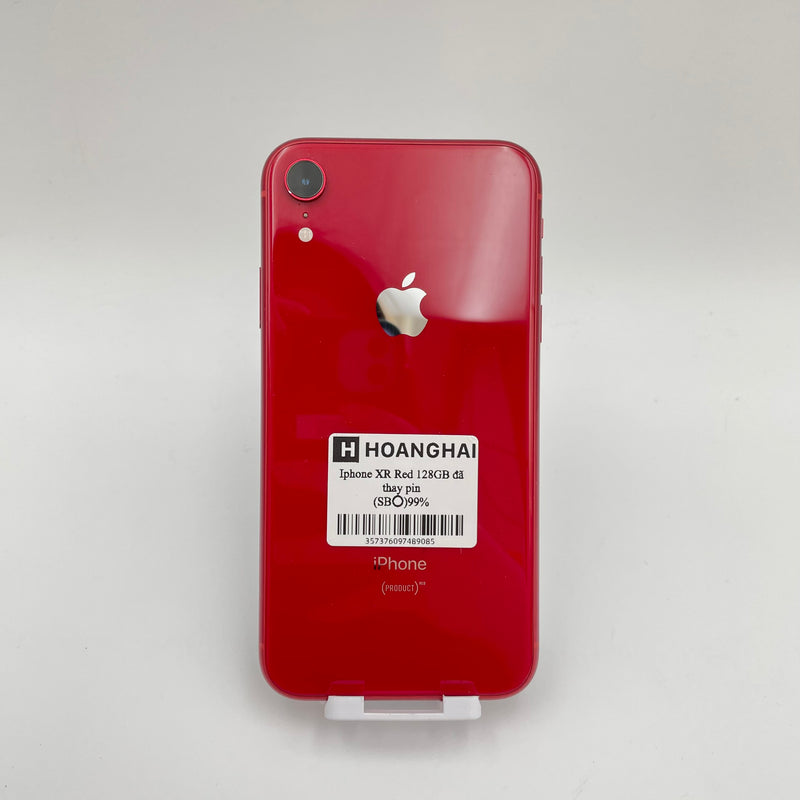 iPhone Xr 128GB Red 98% pin 100% Máy đã trả hết tiền mạng dùng như Quốc tế Apple (Đã thay pin, Xước mẻ viền)