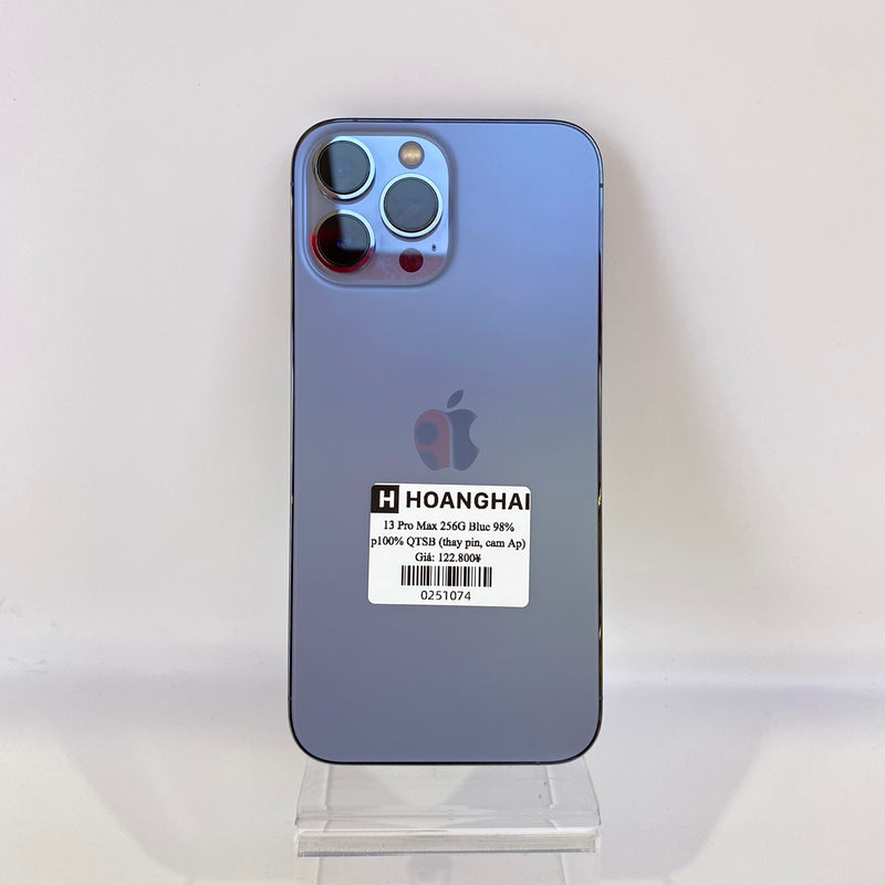 iPhone 13 Pro Max 256GB Sierra Blue 98% pin 100% Quốc tế từ SB (Không dùng sim SB - Thay linh kiện chính hãng Apple)