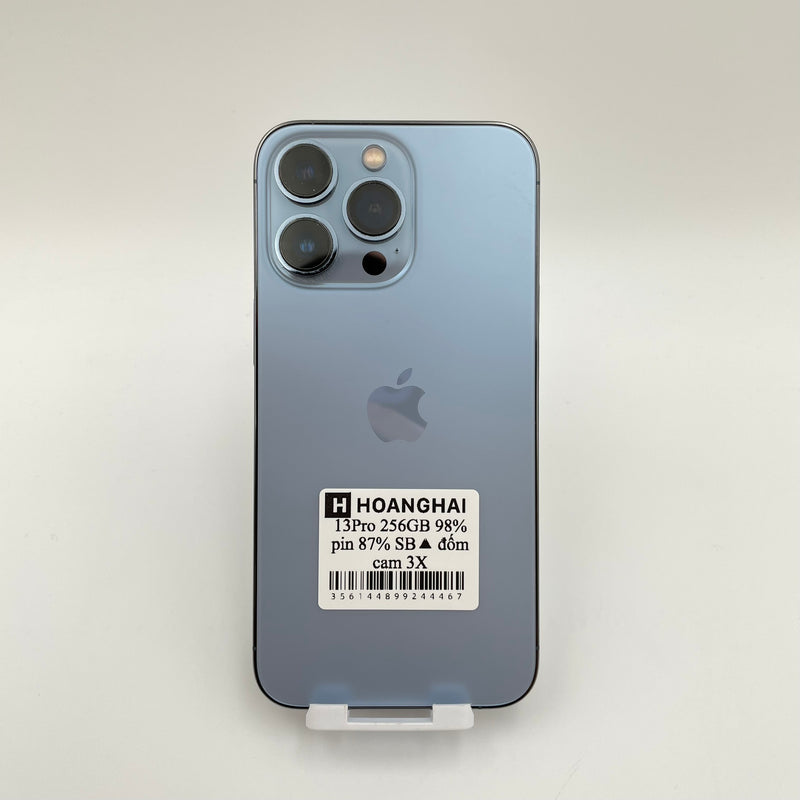 iPhone 13 Pro 256GB Sierra Blue 98% pin 87% Quốc tế từ SB (Không dùng sim SB - đốm cam 3x)
