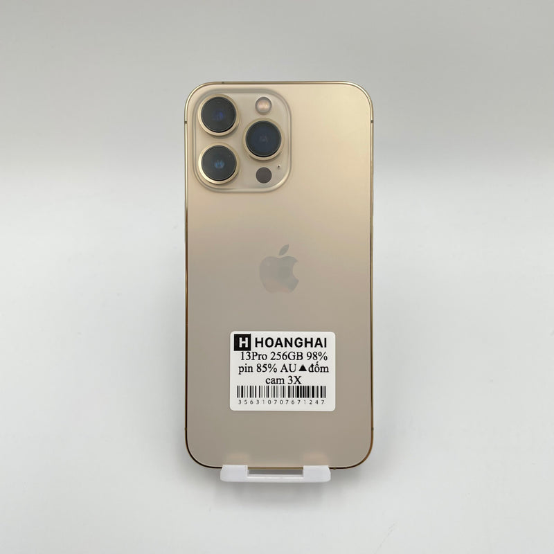 iPhone 13 Pro 256GB Gold 98% pin 85% Quốc tế từ AU (Không dùng sim AU- Đốm Camera 3x)