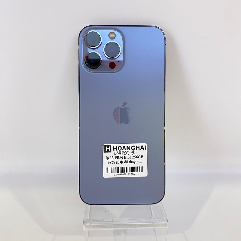 iPhone 13 Pro Max 256GB Sierra Blue 98% pin 100% Máy đã trả hết tiền mạng dùng như Quốc tế Apple (Đã thay pin)