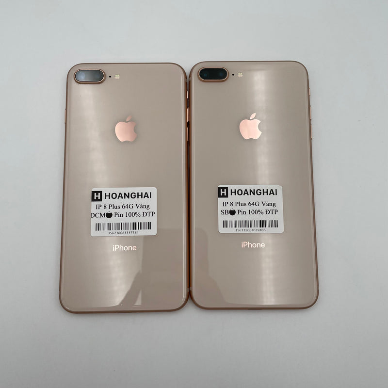 iPhone 8 Plus 64GB Gold 98% pin 100% Máy đã trả hết tiền mạng dùng như Quốc tế Apple (Đã thay pin)