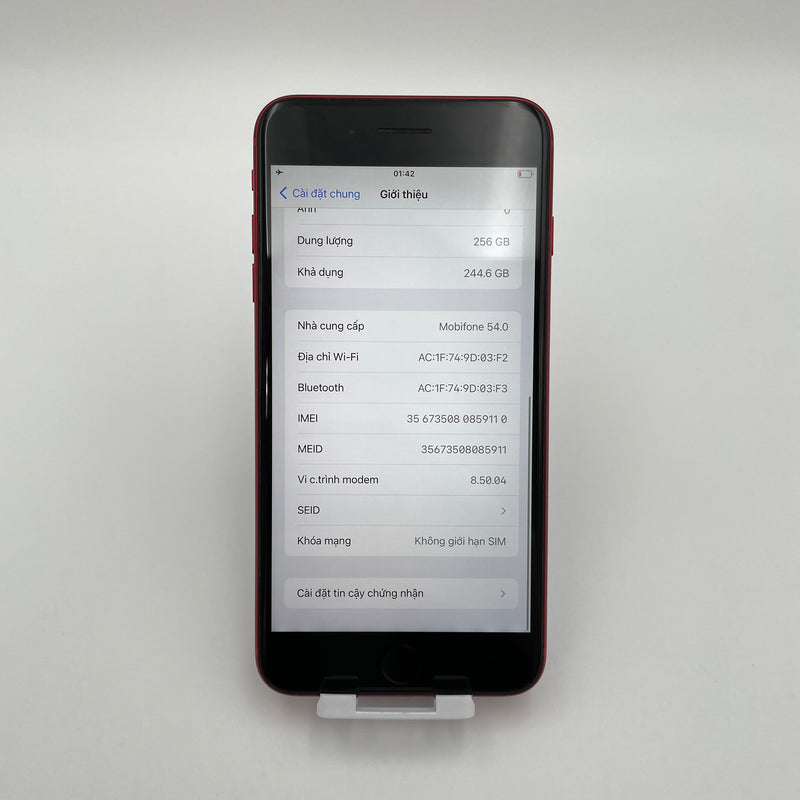iPhone 8 Plus 256GB Red 98% pin 100% Quốc Tế Apple (Đã thay pin)