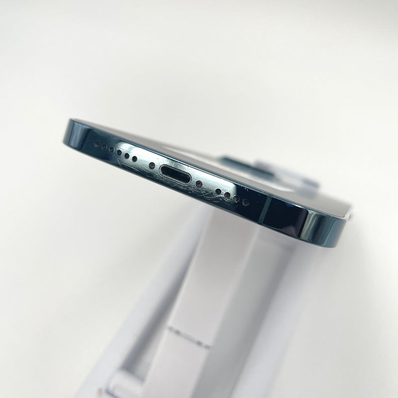 iPhone 12 Pro Max 128GB Pacific Blue 98% pin 100% Quốc tế từ SB (Không dùng sim SB - Đã thay pin- Đốm cam 2.5x)
