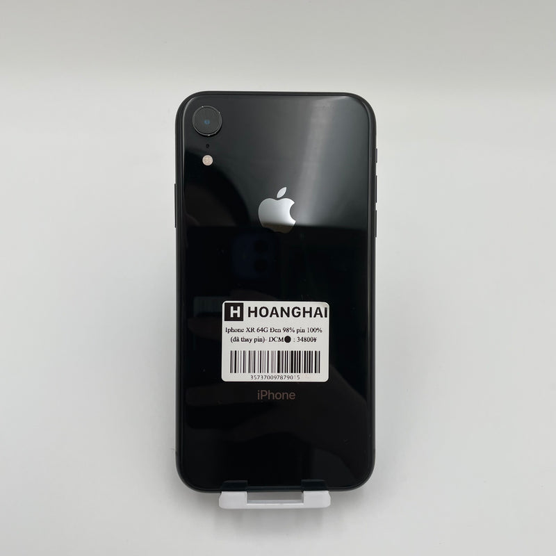 iPhone Xr 64GB Black 98% pin 100% Máy đã trả hết tiền mạng dùng như Quốc tế Apple (Đã thay pin)