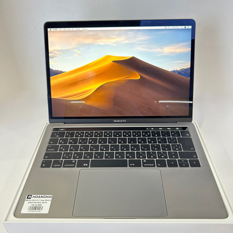 Macbook Pro 2019 13.3in Gray intel Core i5/RAM 8GB/SSD 256GB 98% Fullbox sạc 69 lần BPTN