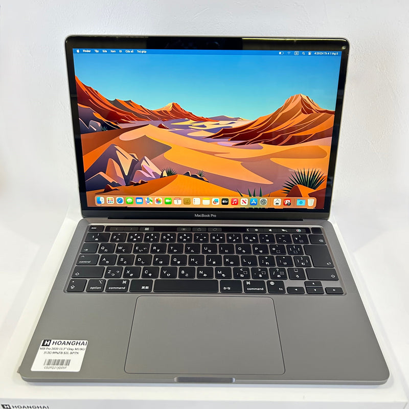 Macbook Pro 2020 13.3in Gray Apple M1/ RAM 8GB/SSD 512GB 99% Fullbox Sạc 2 lần BPTN