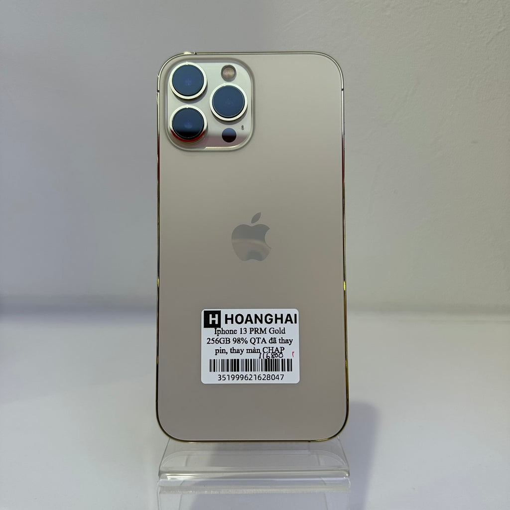 iPhone 13 Pro Max 256GB Gold 98% pin 100% Quốc tế Apple (Thay linh kiệ