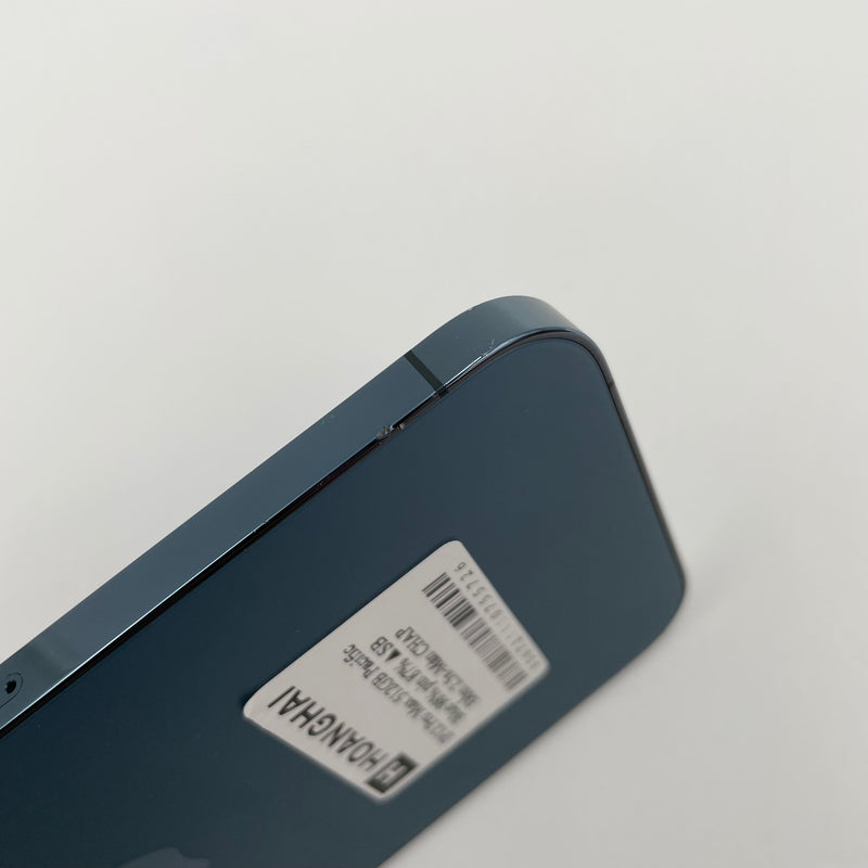 iPhone 12 Pro Max 512GB Pacific Blue 98% pin 87% Quốc tế từ SB (Không dùng sim SB - Thay Màn hình chính hãng Apple - Đốm Camera 2.5x)