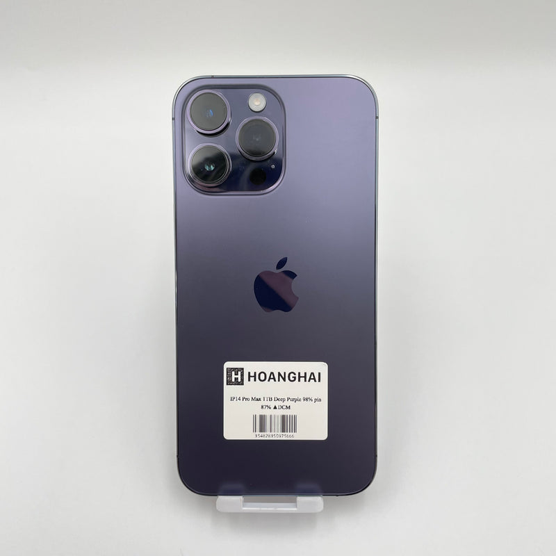 iPhone 14 Pro Max 1TB Deep Purple 98% pin 87% Quốc tế từ DCM (Không dùng sim DCM)