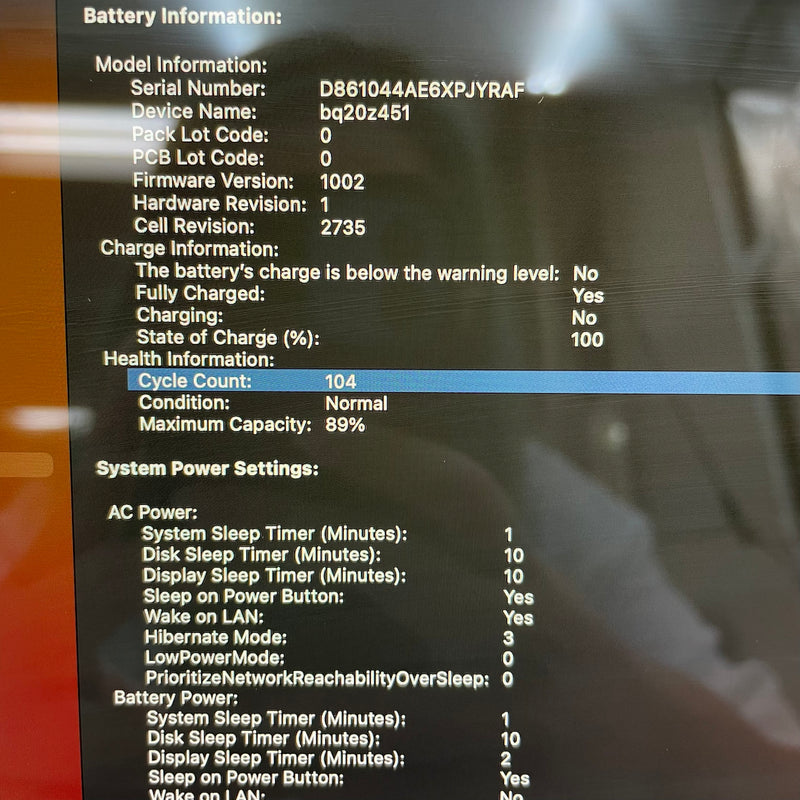 Macbook Air 2020 13.3in Gray Apple M1 /RAM 8GB /SSD 256GB 98% Sạc 104 lần BPTN