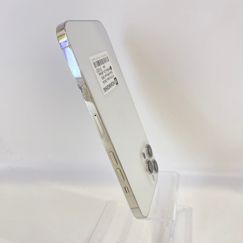 iPhone 12 Pro Max 128GB Silver 98% pin 100% Máy đã trả hết tiền mạng dùng như Quốc tế Apple (Đã thay pin - Đốm camera 2.5x)