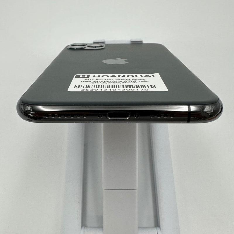 iPhone 11 Pro Max 256GB Space Gray 98% pin 85% DBH Quốc tế Apple (Thay màn chính hãng Apple - Đốm camera 2x)