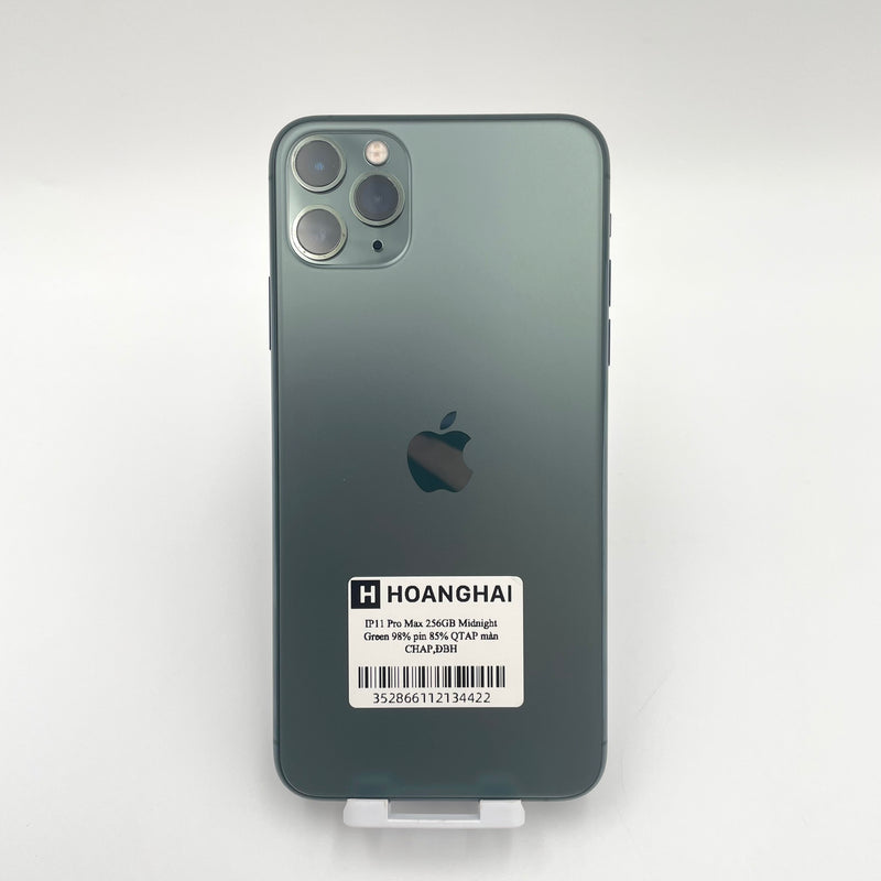 iPhone 11 Pro Max 256GB Midnight Green 98% pin 85% Quốc tế Apple (Thay Màn hình Chính hãng Apple)