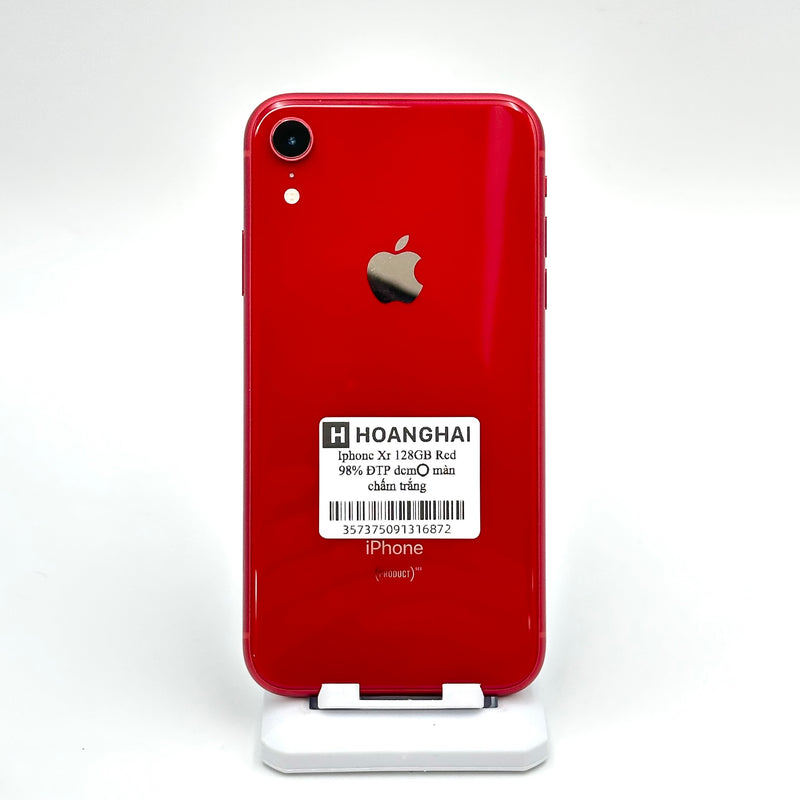 iPhone Xr 128GB Red 98% pin 100% Máy đã trả hết tiền mạng dùng như Quốc tế Apple (Đã thay pin - Màn chấm trắng)