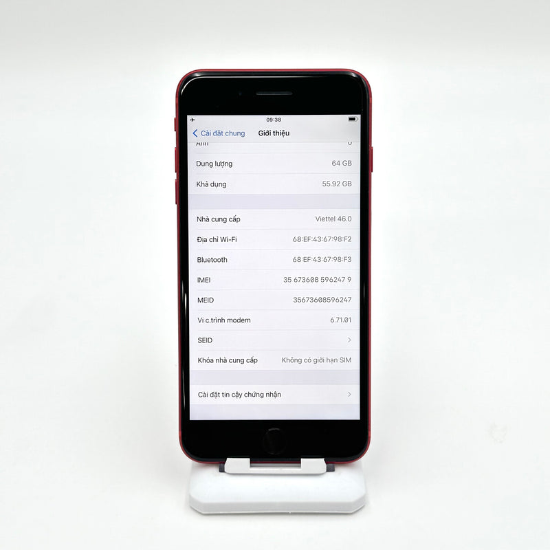 iPhone 8 Plus 64GB Red 98% pin 100% DBH  Quốc tế Apple (Đã thay pin)