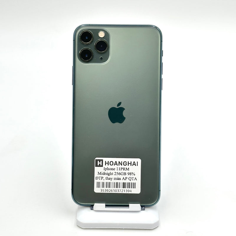 iPhone 11 Pro Max 256GB Midnight Green 98% pin 100% Quốc tế Apple (Đã thay pin - Thay màn hình chính hãng Apple)